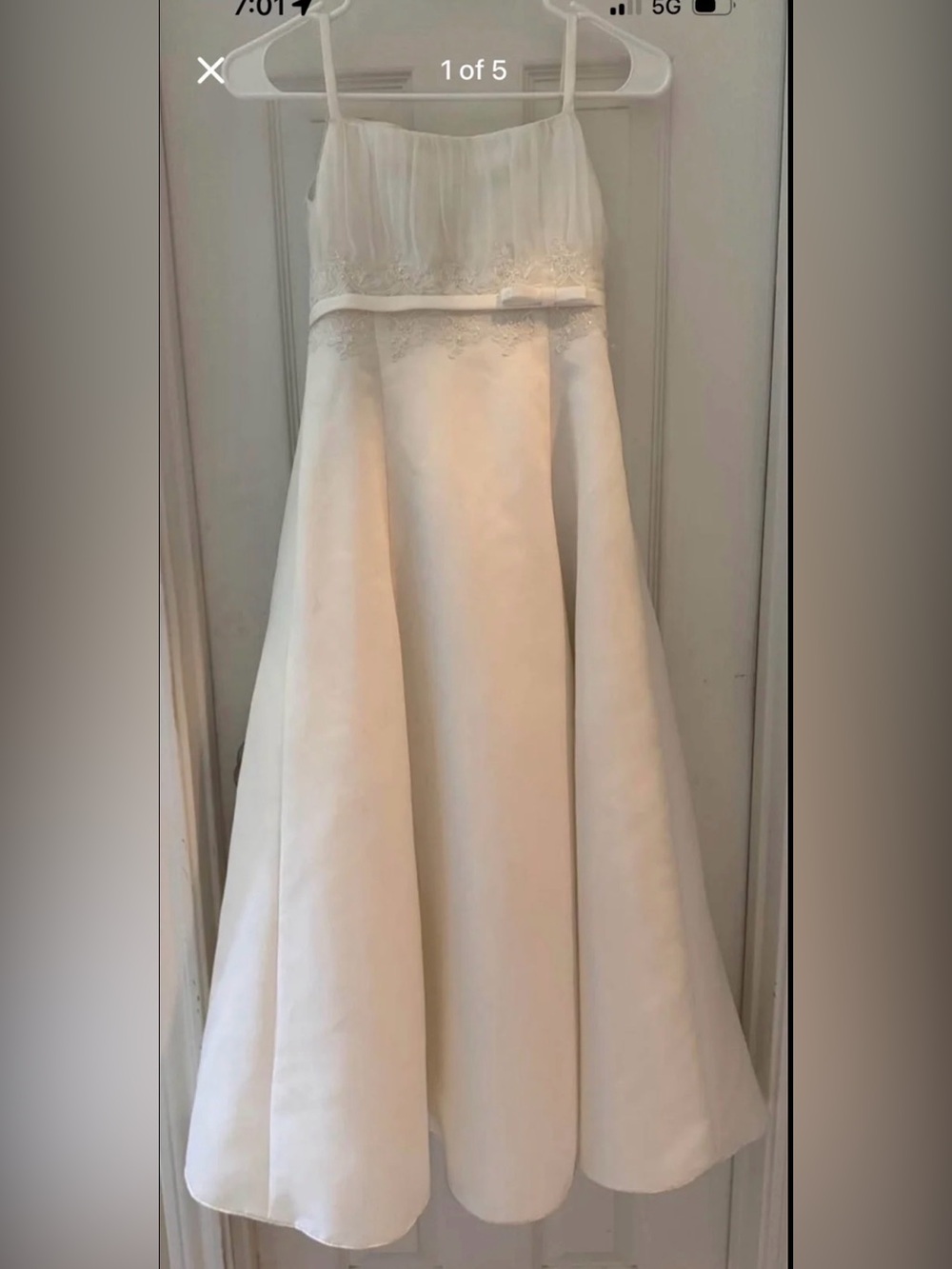David's Bridal Flower Girl Dress Sz 12